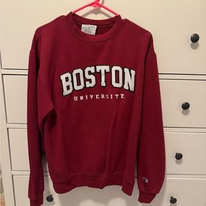 Champion Boston University Crewneck Pullover Sweatshirt
